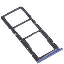 SIM Card Tray + SIM Card Tray + Micro SD Card Tray for OPPO Realme C15 RMX2180 (Blue)