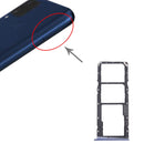 SIM Card Tray + SIM Card Tray + Micro SD Card Tray for OPPO Realme C15 RMX2180 (Blue)