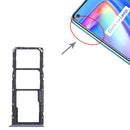 SIM Card Tray + SIM Card Tray + Micro SD Card Tray for OPPO Realme 7 (Global) (Blue)