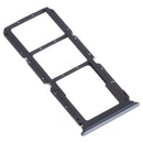 SIM Card Tray + SIM Card Tray + Micro SD Card Tray for OPPO A93 PCGM00, PEHM00 (Black)