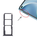 SIM Card Tray + SIM Card Tray + Micro SD Card Tray for OPPO A93 PCGM00, PEHM00 (Black)