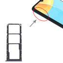 SIM Card Tray + SIM Card Tray + Micro SD Card Tray for OPPO A15 CPH2185 (Black)