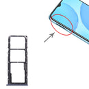 SIM Card Tray + SIM Card Tray + Micro SD Card Tray for OPPO A15s CPH2179 (Black)