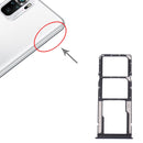 SIM Card Tray + SIM Card Tray + Micro SD Card Tray for Xiaomi Redmi Note 10 4G / Redmi Note 10S M2101K7AI, M2101K7AG, M2101K7BG, M2101K7BI, M2101K7BNY, M2101K7BL (Black)