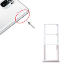 SIM Card Tray + SIM Card Tray + Micro SD Card Tray for Xiaomi Redmi Note 10 4G / Redmi Note 10S M2101K7AI, M2101K7AG, M2101K7BG, M2101K7BI, M2101K7BNY, M2101K7BL (White)