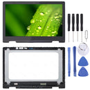 FHD 1920 x 1080 40 Pin P58F001 LCD Screen and Digitizer Full Assembly With Frame for Dell Inspiron 15 5568 5578(Black)