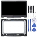 FHD 1920 x 1080 40 Pin P58F001 LCD Screen and Digitizer Full Assembly With Frame for Dell Inspiron 15 5568 5578(Black)