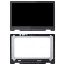 FHD 1920 x 1080 40 Pin P58F001 LCD Screen and Digitizer Full Assembly With Frame for Dell Inspiron 15 5568 5578(Black)