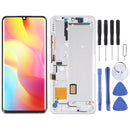 AMOLED Material LCD Screen and Digitizer Full Assembly With Frame for Xiaomi Mi Note 10 Lite M2002F4LG (Silver)