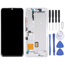 AMOLED Material LCD Screen and Digitizer Full Assembly With Frame for Xiaomi Mi Note 10 Lite M2002F4LG (Silver)