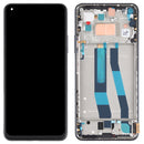 Original LCD Screen and Digitizer Full Assembly With Frame for Xiaomi Mi 11 Lite 4G/11 Lite 5G NE M2101K9AG M2101K9AI(Black)