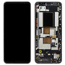 AMOLED Material LCD Screen and Digitizer Full Assembly With Frame for Asus ROG Phone 5 ZS673KS 1B048IN I005DB I005DA(Black)