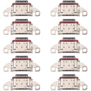 10 PCS Charging Port Connector for LG Velvet 5G / Velvet 4G / Velvet 5G UW LM-G900N, LM-G900EM, LM-G900, LM-G900TM, LMG910EMW, LM-G910EMW, LM-G900V, LM-G900V
