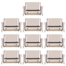 10 PCS Charging Port Connector for LG K50S LMX540HM, LM-X540, LM-X540BMW, LMX540BMW