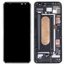OLED Material LCD Screen and Digitizer Full Assembly with Frame for Asus ROG Phone 3 ZS661KS I003DD(Black)