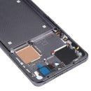 Original Front Housing LCD Frame Bezel Plate for Xiaomi Mi 11 Pro M2102K1AC (Black)