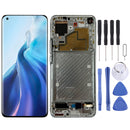 Original LCD Screen and Digitizer Full Assembly with Frame for Xiaomi Mi 11 M2011K2C, M2011K2G(Silver)