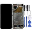 Original LCD Screen and Digitizer Full Assembly with Frame for Xiaomi Mi 11 M2011K2C, M2011K2G(Silver)