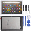 LCD Screen and Digitizer Full Assembly for Amazon Fire HD 10 (2021) T76N2B T76N2P (White)