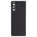 Battery Back Cover with Camera Lens Cover for Sony Xperia 5 II(Black)
