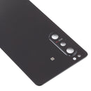 Battery Back Cover with Camera Lens Cover for Sony Xperia 5 II(Black)