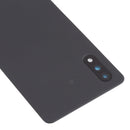 Battery Back Cover with Camera Lens Cover for Sony Xperia Ace II SO-41B(Black)