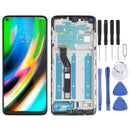 LCD Screen and Digitizer Full Assembly with Frame for Motorola Moto G9 Plus XT2087-1 (Black)