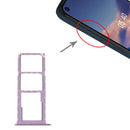 SIM Card Tray + SIM Card Tray + Micro SD Card Tray for Nokia 5.4 TA-1333 TA-1340 TA-1337 TA-1328 TA-1325 (Purple)
