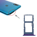 SIM Card Tray + SIM Card Tray / Micro SD Card Tray for Huawei P Smart (2019)(Purple)