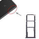 SIM Card Tray + SIM Card Tray + Micro SD Card Tray for Huawei Y7 (2018) (Blue)