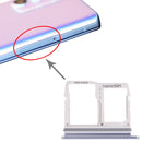 Nano SIM Card Tray + Nano SIM Card Tray / Micro SD Card Tray for LG Wing 5G LMF100N, LM-F100N, LM-F100V, LM-F100 (Blue)
