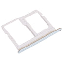 Nano SIM Card Tray + Micro SD Card Tray for LG Stylo 6 / K71 LMQ730HA, LM-Q730HA, LMQ730TM, LM-Q730TM (Silver)