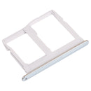 Nano SIM Card Tray + Micro SD Card Tray for LG Stylo 6 / K71 LMQ730HA, LM-Q730HA, LMQ730TM, LM-Q730TM (Silver)