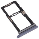 Nano SIM Card Tray + Nano SIM Card Tray / Micro SD Card Tray for LG G8S ThinQ LMG810, LM-G810, LMG810EAW (Black)