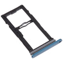 Nano SIM Card Tray + Nano SIM Card Tray / Micro SD Card Tray for LG G8S ThinQ LMG810, LM-G810, LMG810EAW (Blue)