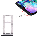 Nano SIM Card Tray + Micro SD Card Tray for LG G8X ThinQ / V50S ThinQ 5G LM-V510N, LMG850EMW, LM-G850 (Black)