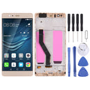OLED Material LCD Screen and Digitizer Full Assembly with Frame for Huawei P9 Plus (Gold)