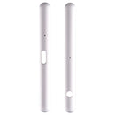 1 Pair Side Part Sidebar For Sony Xperia XZ1 (Silver)