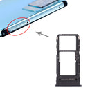 SIM Card Tray + SIM Card Tray / Micro SD Card Tray for vivo Y76s V2156A(Black)