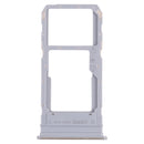 SIM Card Tray + SIM Card Tray / Micro SD Card Tray for vivo Y76s V2156A(Silver)