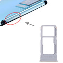 SIM Card Tray + SIM Card Tray / Micro SD Card Tray for vivo Y76s V2156A(Silver)