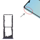 SIM Card Tray + SIM Card Tray + Micro SD Card Tray for vivo Y12S 2021 / Y12a V2069(Black)