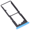 SIM Card Tray + SIM Card Tray + Micro SD Card Tray for vivo Y12S 2021 / Y12a V2069(Blue)