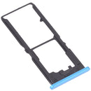 SIM Card Tray + SIM Card Tray + Micro SD Card Tray for vivo Y12S 2021 / Y12a V2069(Blue)