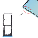 SIM Card Tray + SIM Card Tray + Micro SD Card Tray for vivo Y12S 2021 / Y12a V2069(Blue)