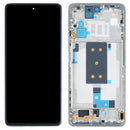 OLED Material Original LCD Screen and Digitizer Full Assembly with Frame for Xiaomi Mi 11T / 11T Pro (Silver)
