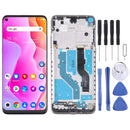 LCD Screen and Digitizer Full Assembly with Frame for TCL 10L / 10 Lite T770H(Silver)