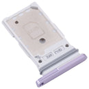 Original SIM Card Tray + SIM Card Tray for Samsung Galaxy S21 FE 5G SM-G990B(Purple)