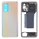 Middle Frame Bezel Plate + Battery Back Cover for OPPO Realme GT Neo RMX3031(Silver)