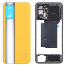 Middle Frame Bezel Plate + Battery Back Cover for OPPO Realme GT RMX2202(Yellow)
